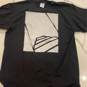 Jerzees Black and White Graphic Tee